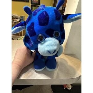 RARE Vintage Classic Toy Company Blue Giraffe Lovey Plush Stuffed Animal Toy 10"